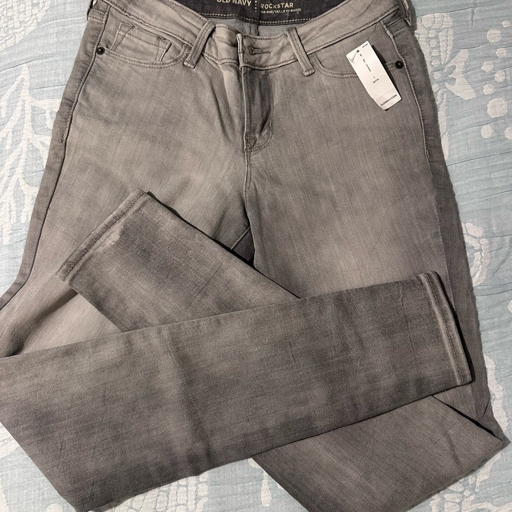 Old Navy Women's Charcoal Skinny Jeans